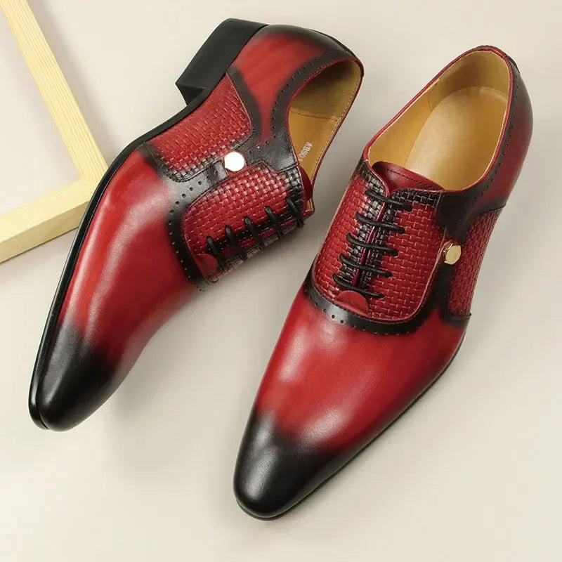 Business Leather Lace-Up shoes - MONLANE