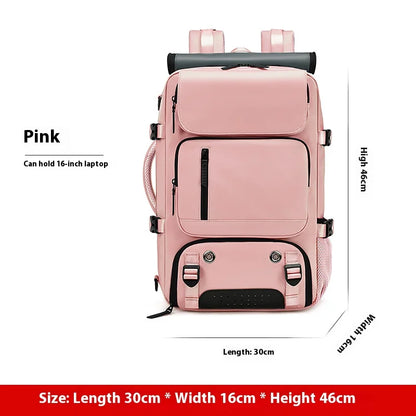 Large Travel Backpack Boardable Backpack USB Charging