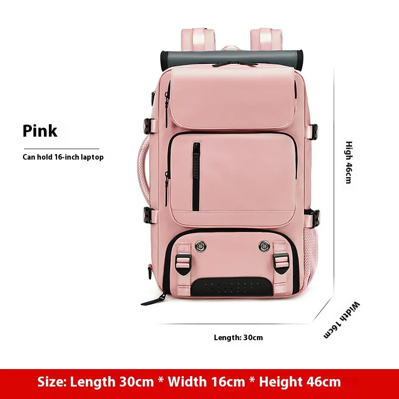 Large Travel Backpack Boardable Backpack USB Charging