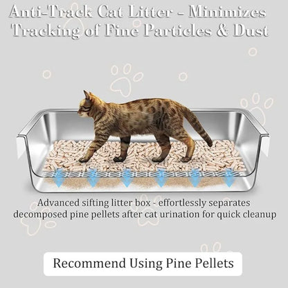 Stainless Steel Cat Litter Basin and Sifter