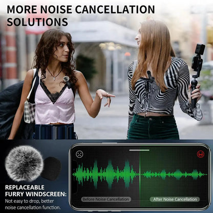 Wireless Lavalier Mic for iPhone