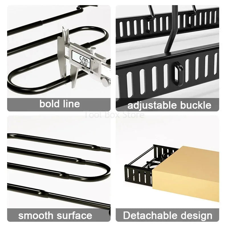 5/8 Tiers Pan Pot Organizer Rack #4