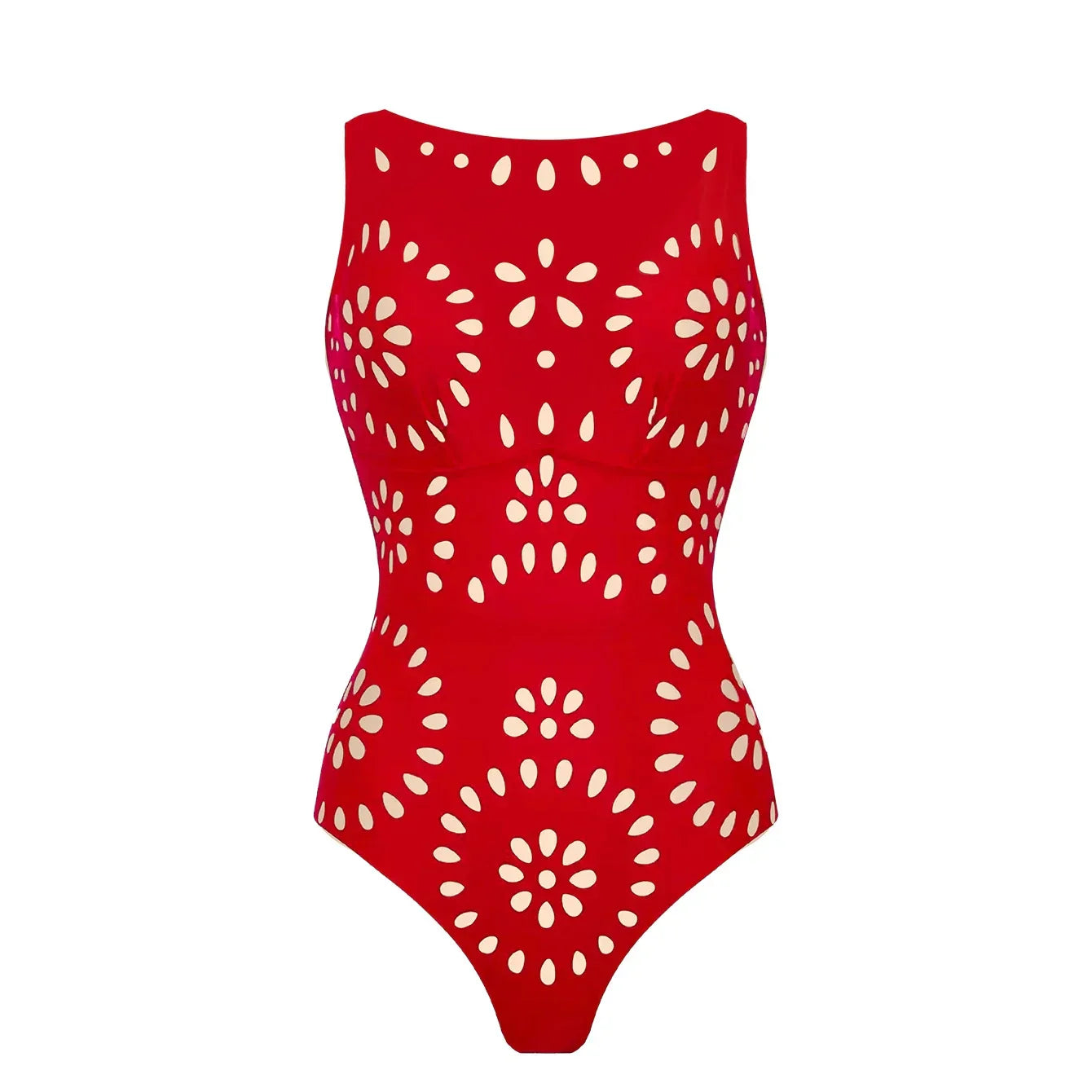 2Pcs Laser Cut Swimsuit