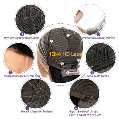 Body Wave Glueless Lace Frontal Wigs