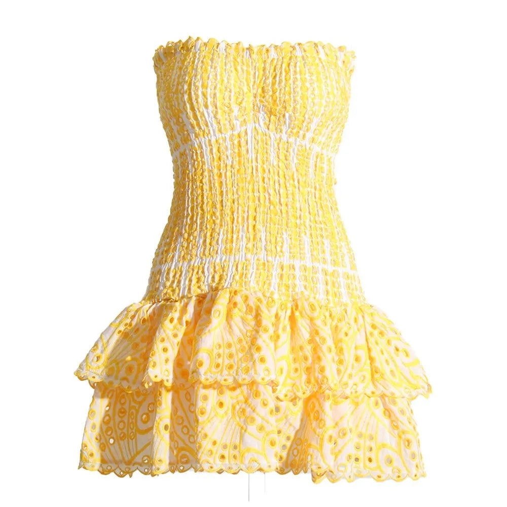 Strapless High Waist Slimming Dress