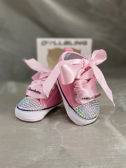 Diamond Baby Shoes Pacifier Set - MONLANE