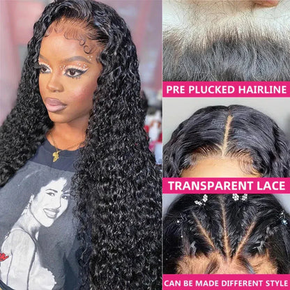 Glueless Wig Human Hair Ready To Wear Deep Wave