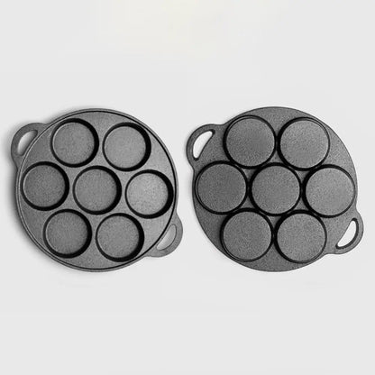 Multipurpose Cast Iron 7 Hole Non-Stick pan