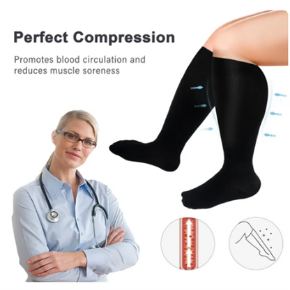 Unisex Plus Size Compression Socks