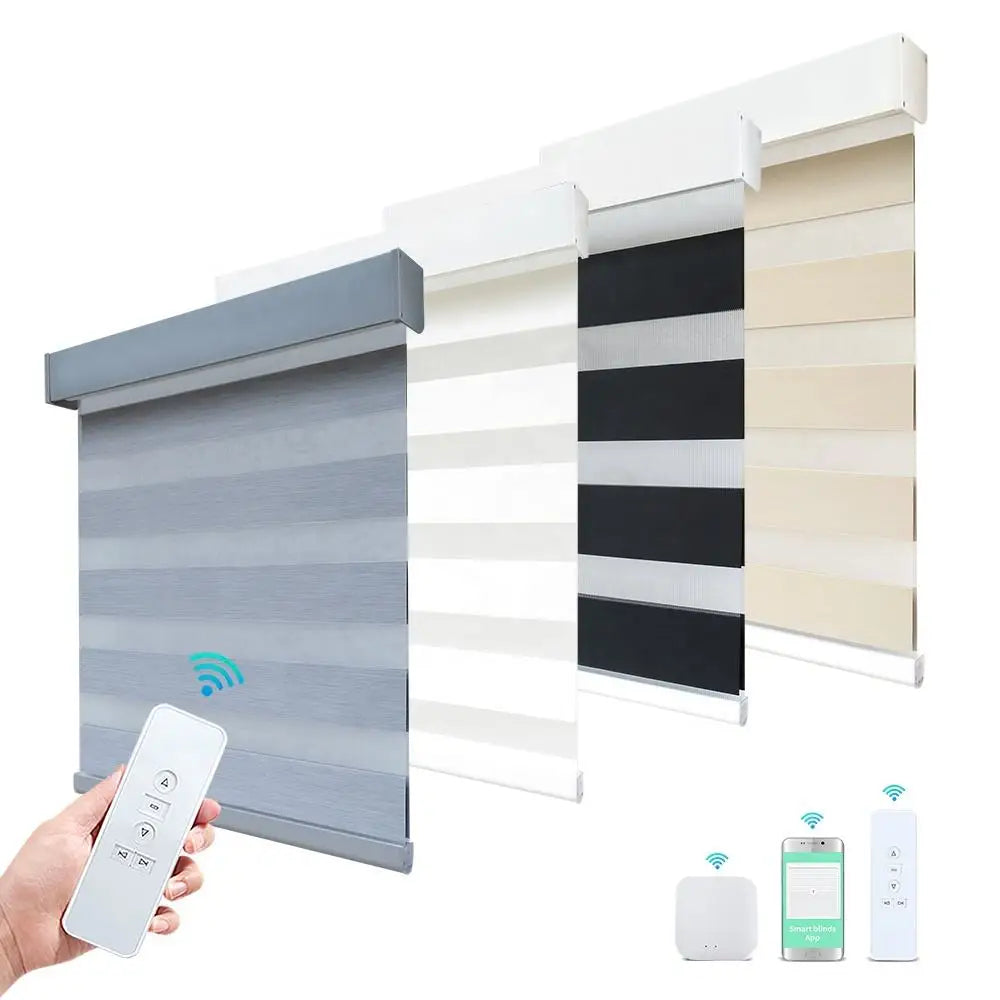 Dual Layer Blackout Smart Blinds - MONLANE