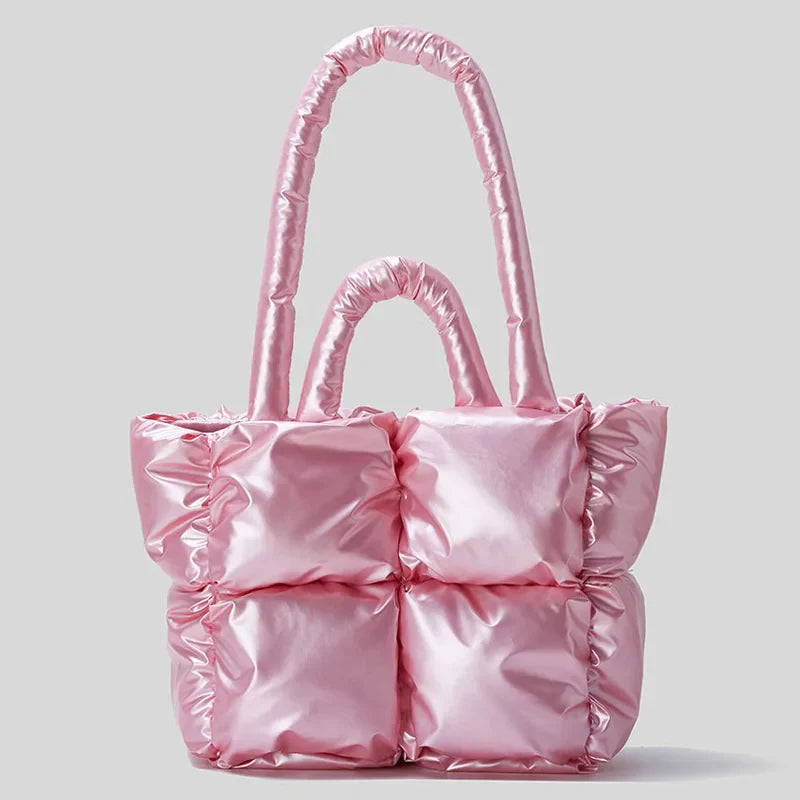 Quilted Luxury Nylon Down Cotton Bag