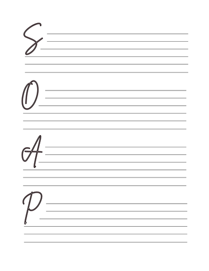 SOAP Method Bible Study Journal - MONLANE