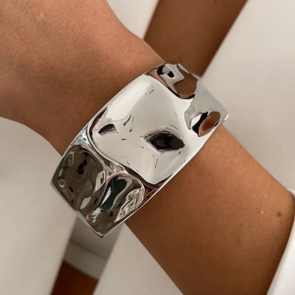 Ingemark Exaggerated Punk Irregular Wide Cuff Bangle