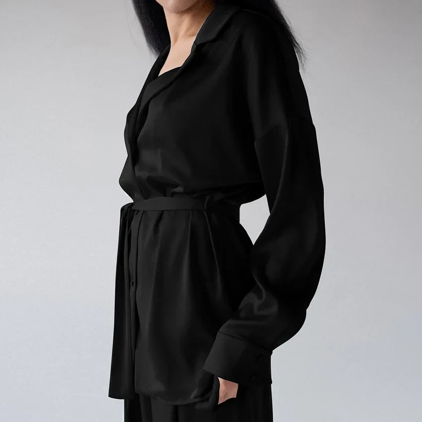 Silk-like Sleepwear Set