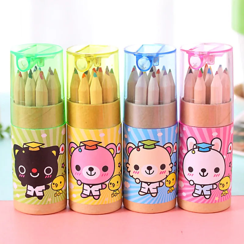12 Color Pencil Crayon Set