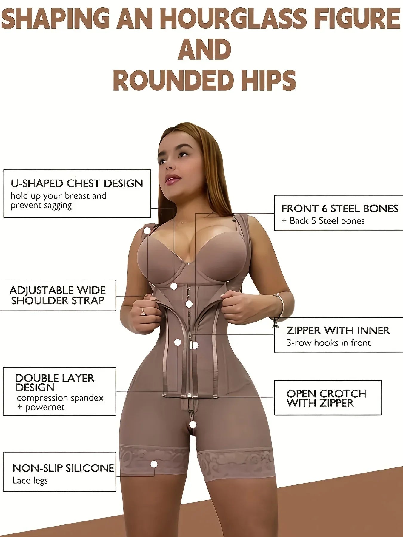Waist Trainer Tummy Control & Butt Lifting Body Shaper