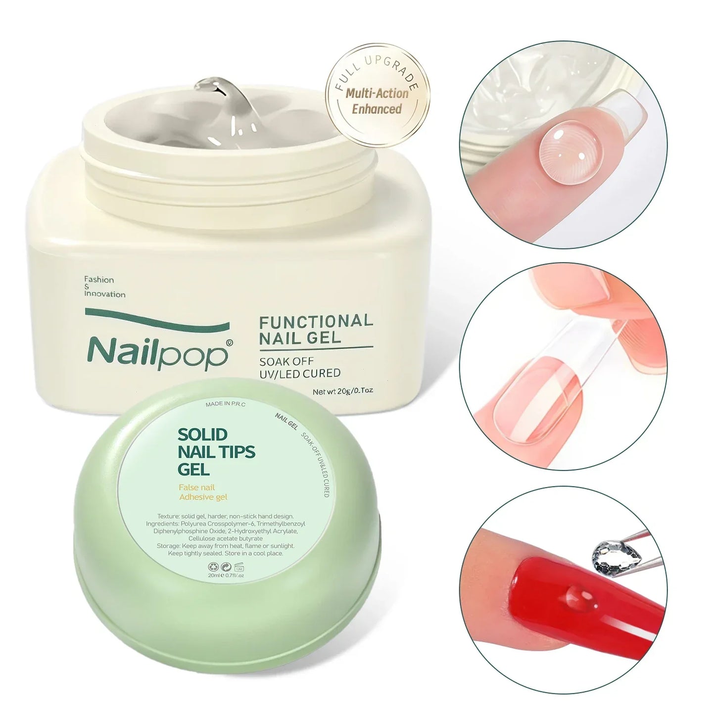 Clear UV Gel for Press On Nails Tips
