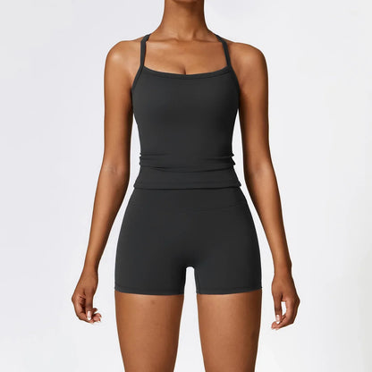2 Piece Sports Fitness Leggings - MONLANE