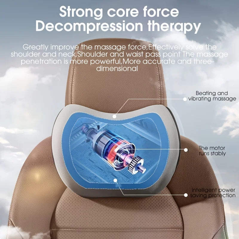 Car Massage Neck and waist Pillow