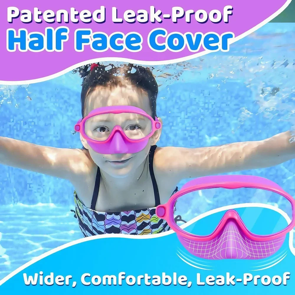 Kids Swimming Goggles with Nose