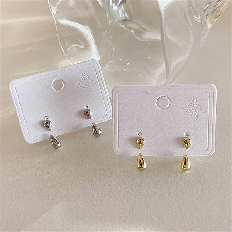 Water Drop Stud Earrings - MONLANE