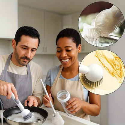 3-piece dishwashing brush