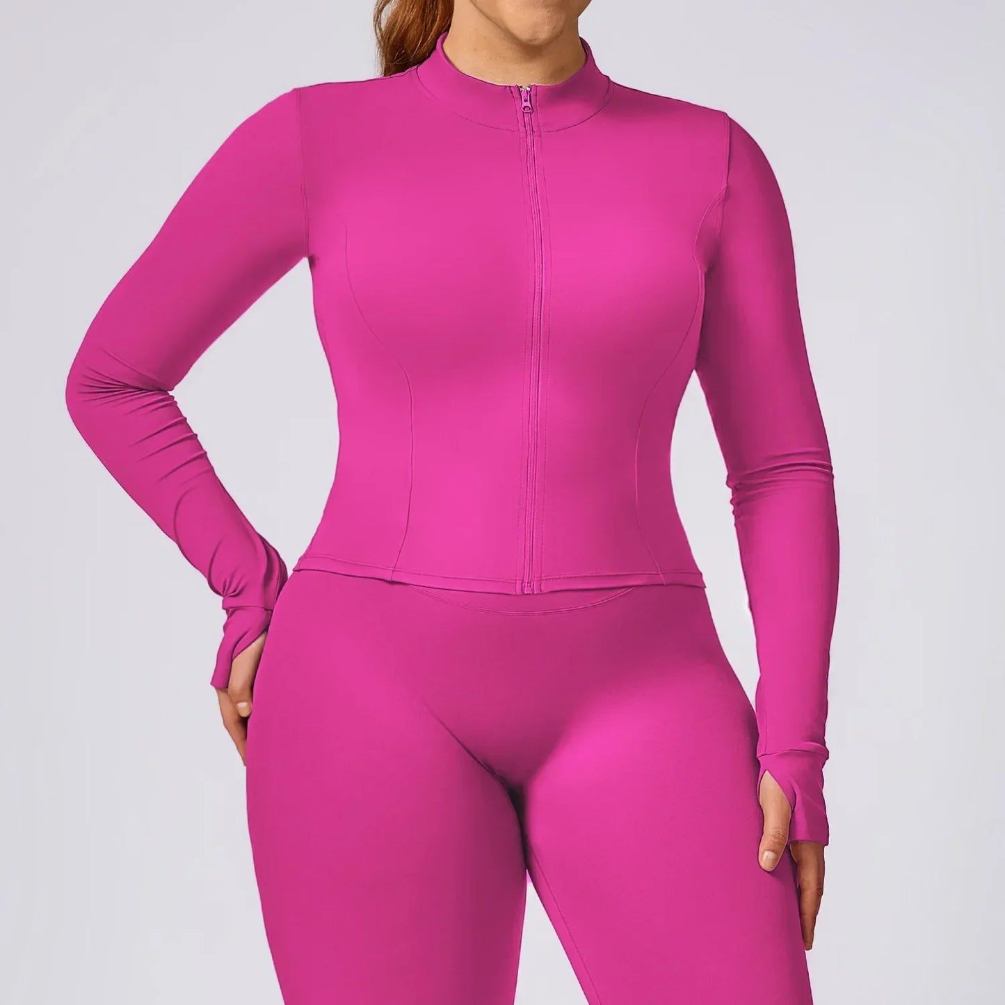 Plus Size Yoga Jacket - MONLANE