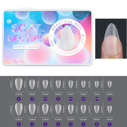 Frosted Press On Acrylic Nails