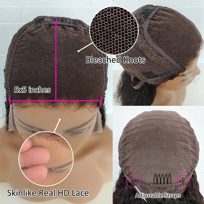 4C Kinky Hairline Lace Frontal Wig