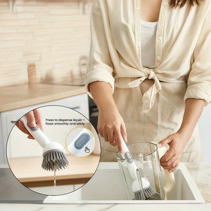 3-piece dishwashing brush