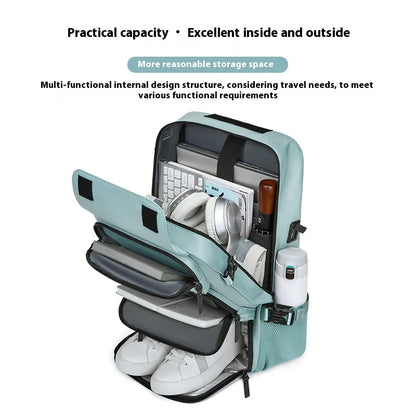 Large Travel Backpack Boardable Backpack USB Charging