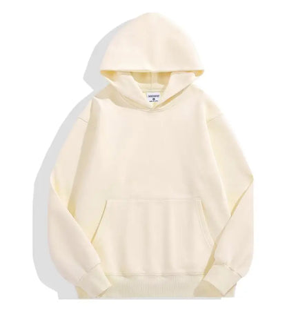 Casual Thick Solid Color Hoodies