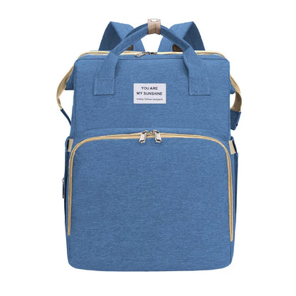 Mother Baby Leather Travel Backpack