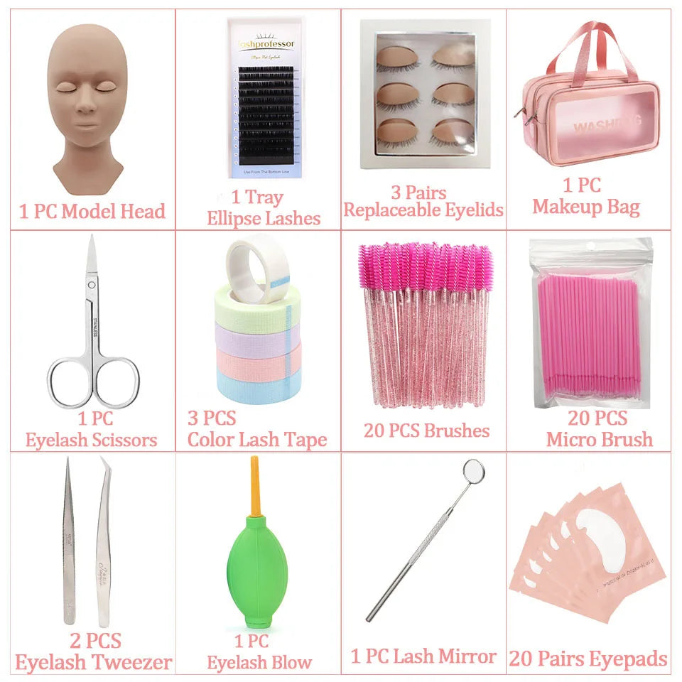 Eyelash Extension Training Kit