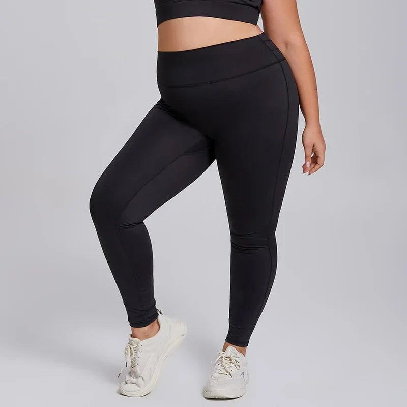 Plus Size High Stretch Yoga Leggings - MONLANE