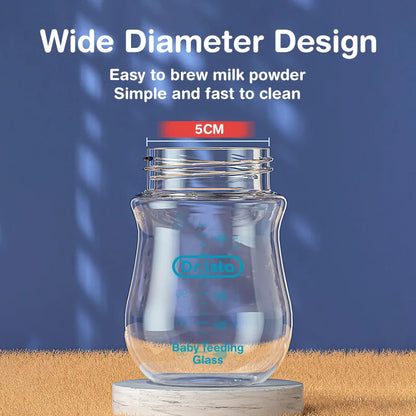 Wide-caliber Nursing Glass Bottles for new borns