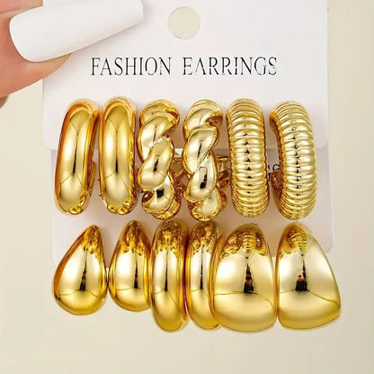 Cross-Border minimalist C-earrings - MONLANE