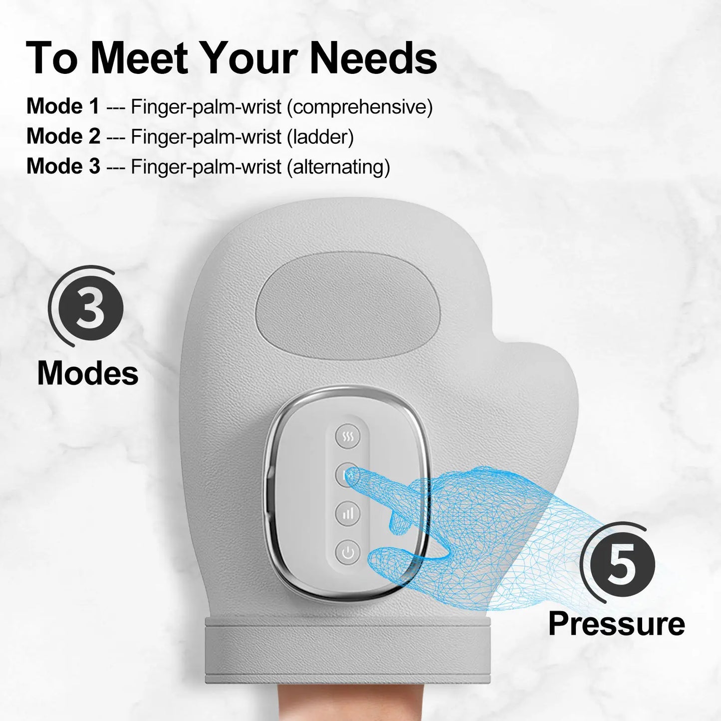 6 in 1 Smart Airbag Full Hand Massager 