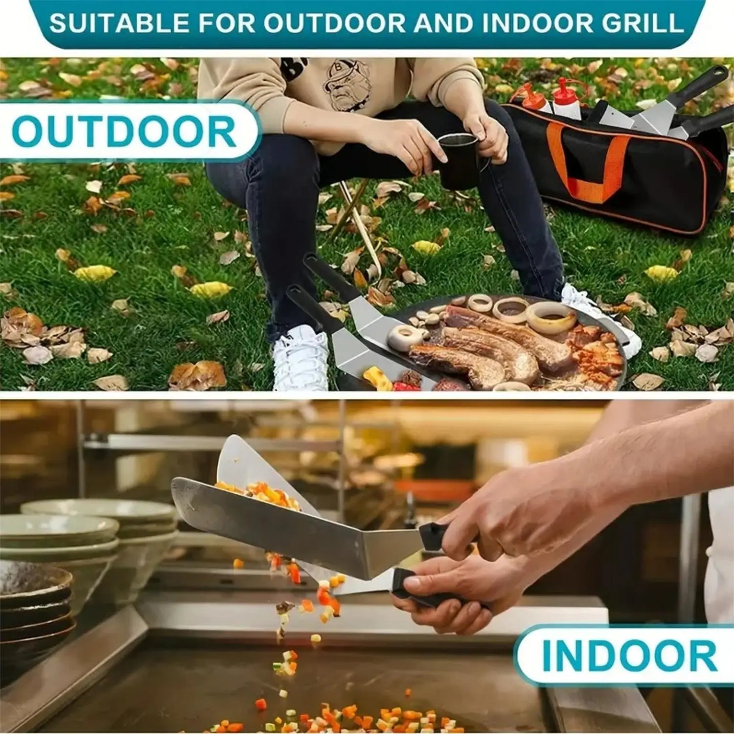 Grill accessories 8-piece set