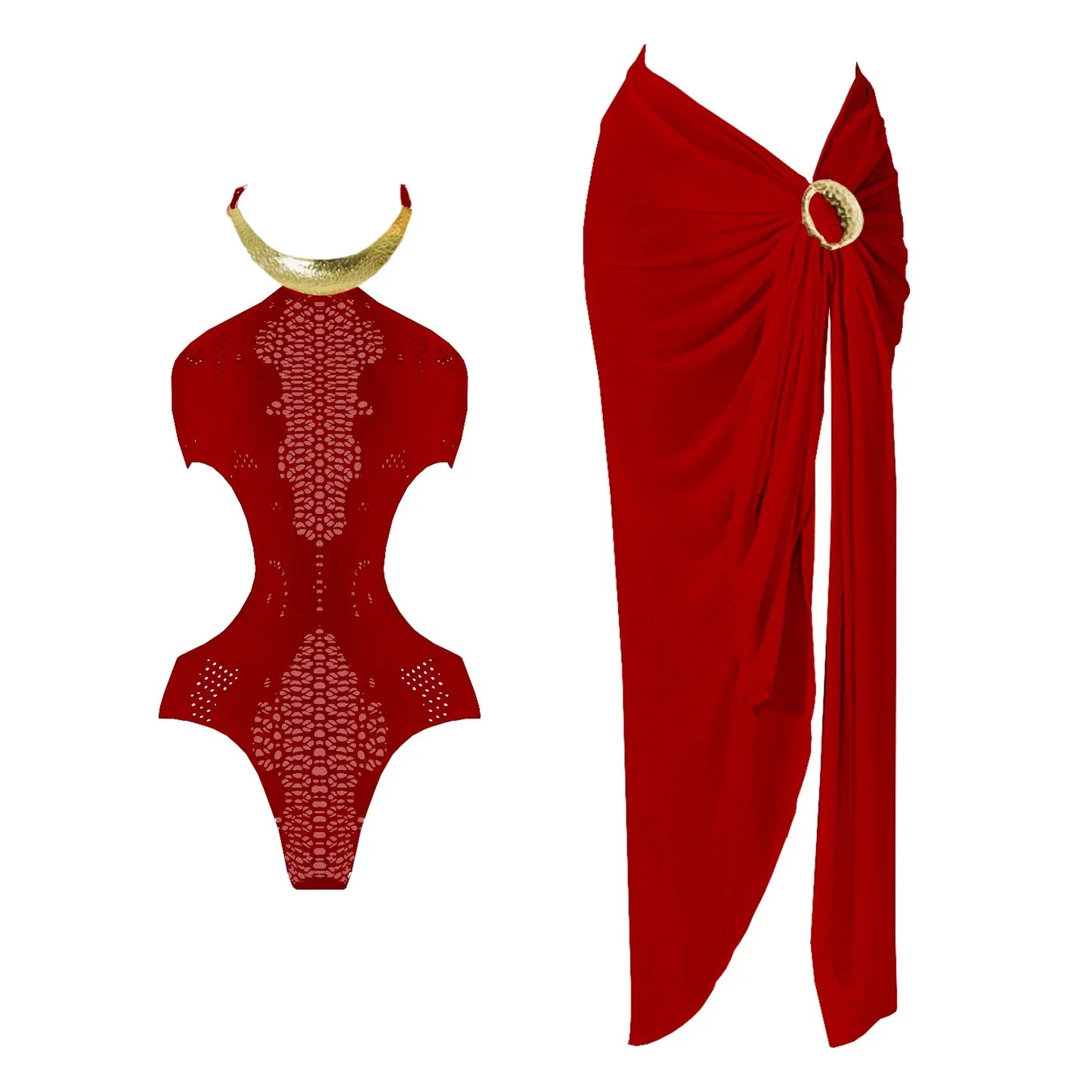 Sexy Cut Out Swimwear Set - MONLANE