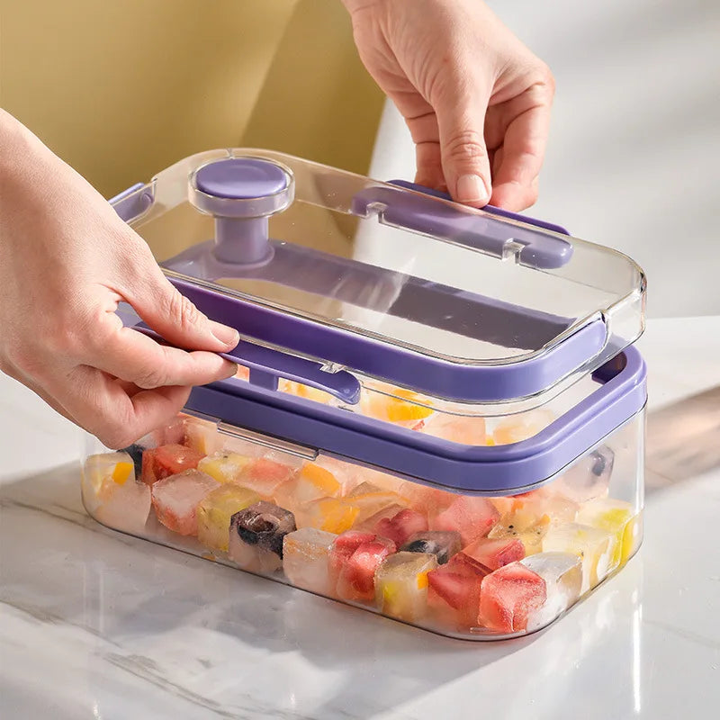 Press Type Ice Cube Tray