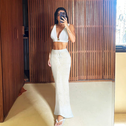 3Pcs Star Button Swimsuit