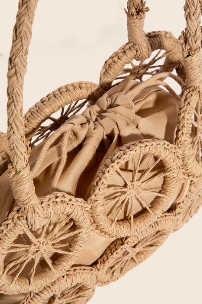 Braided Wheels Crossbody Bag