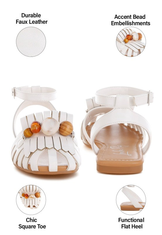 Saguara Cut Work Bead Embellished Flats