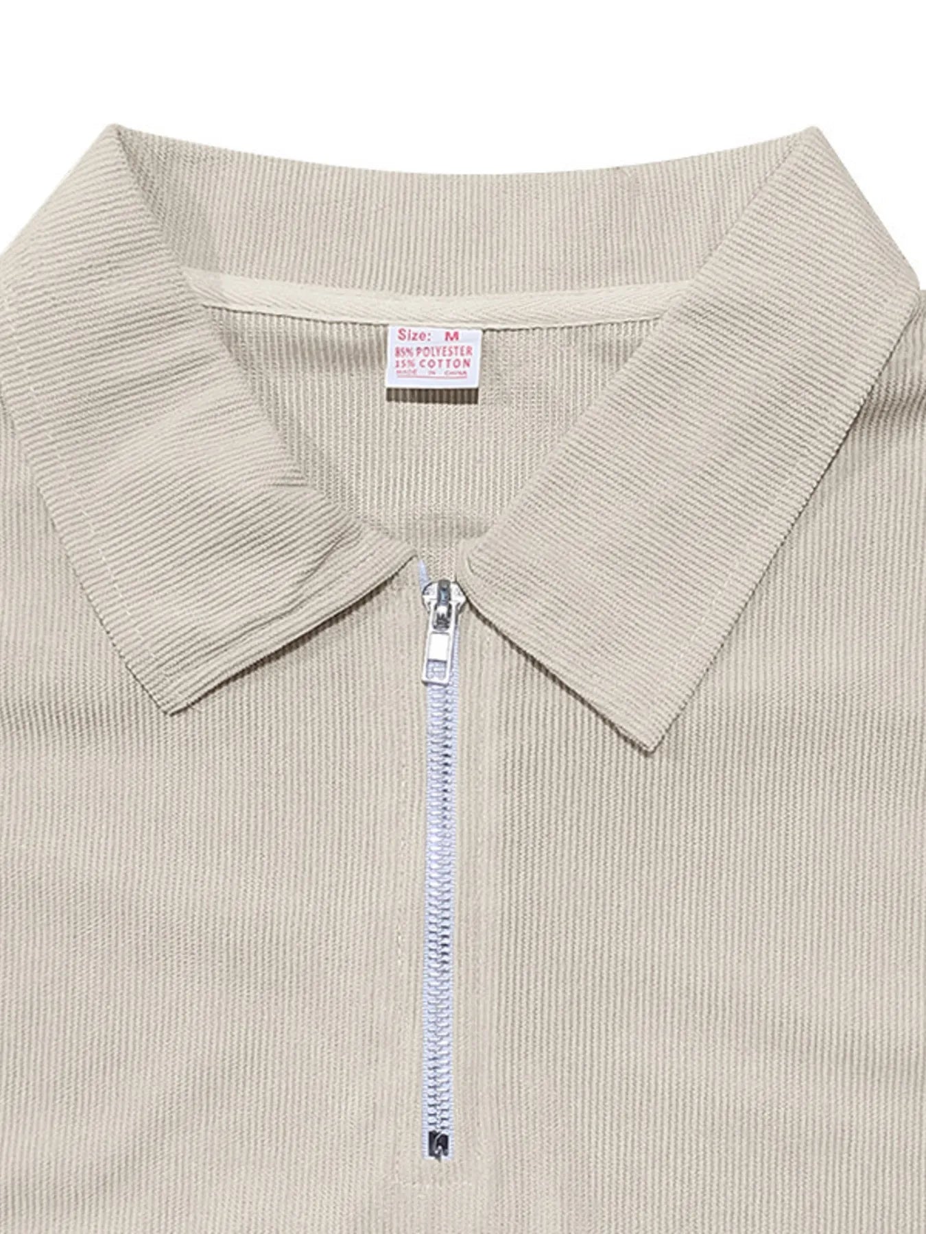 Men's Quarter Zip Short Sleeve Polo and Pants Set