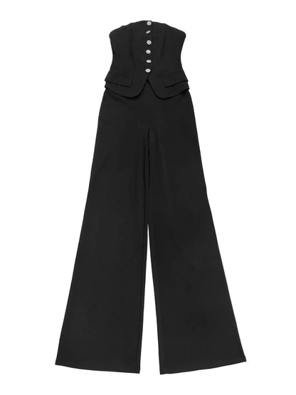 Tube Wide Leg Jumpsuit