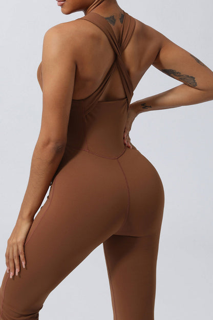 Wide Strap Sleeveless Jumpsuit - MONLANE