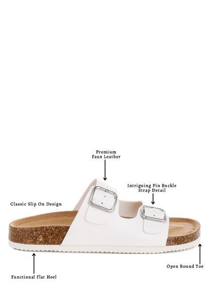 Gloriosa The Double Strap Slide Sandals