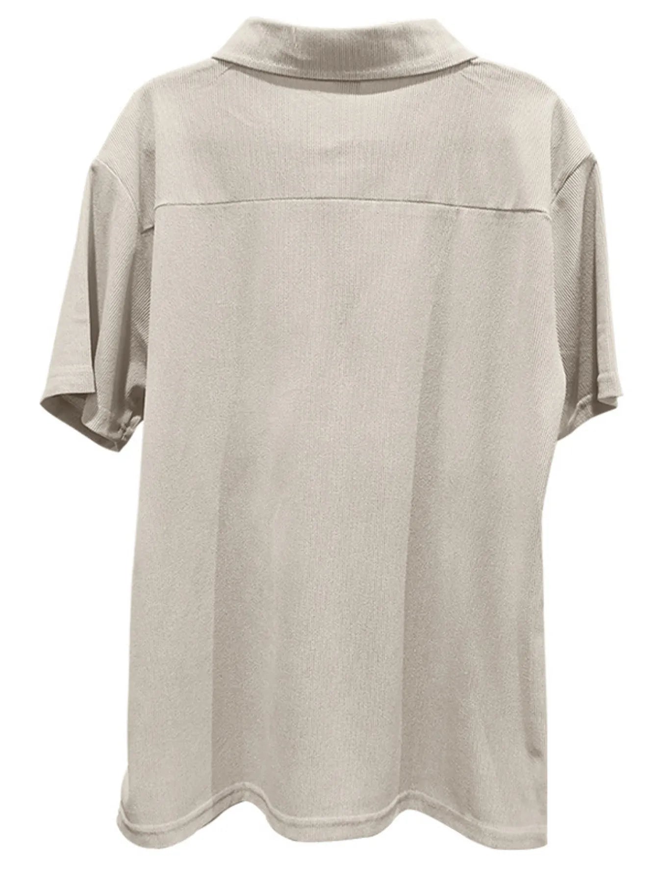 Men's Quarter Zip Short Sleeve Polo and Pants Set
