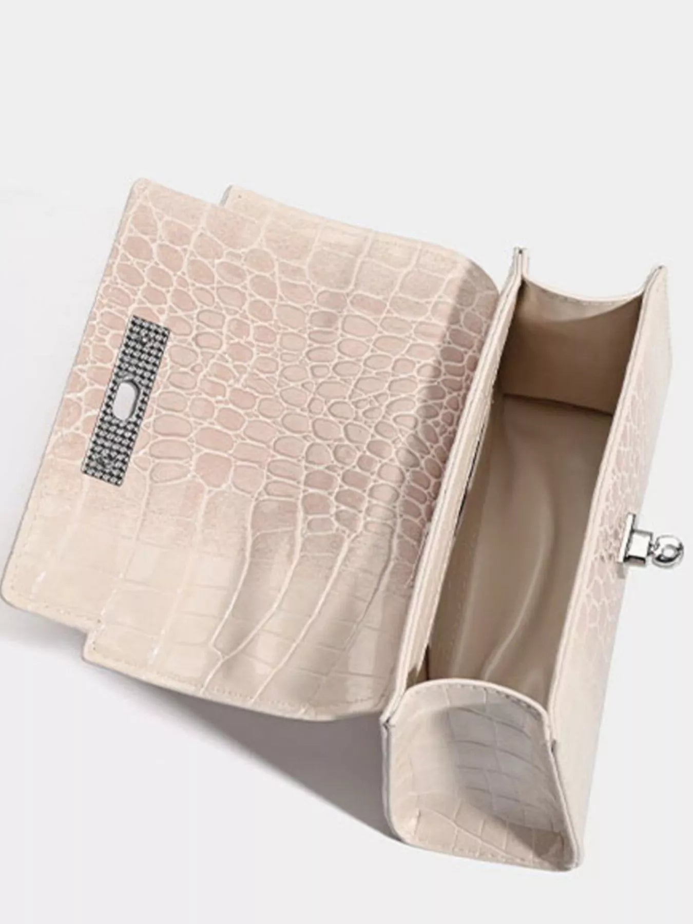 Croc-Embossed Handbag